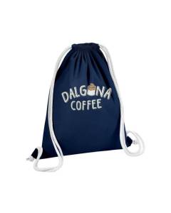 Sac de Gym en Coton Bleu Dalgona Coffee Café Boisson Dessert 12 Litres