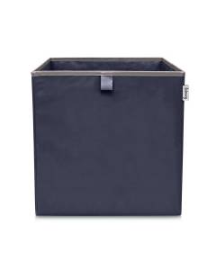 Boîte de rangement coloris bleu foncé, compatible avec l'étagère IKEA KALLAX Lifeney ref. 833124