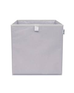 Boîte de rangement coloris gris clair, compatible avec l'étagère IKEA KALLAX Lifeney ref. 833125