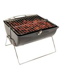 Barbecue à charbon de bois Roll & Cook - SOMAGIC - Acier émaillé - 35x41,5x25 cm - Gris