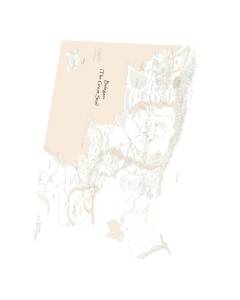 Tableau Décoratif  Carte De La Terre Du Milieu (60 cm x 84 cm)