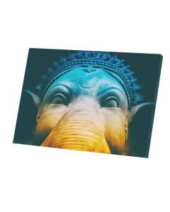 Tableau Décoratif  Statue de Ganesh Dieu Elephant Inde Sagesse Savoir (86 cm x 60 cm)