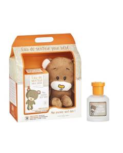 Mon premier Sent-Bon coffret parfum bébé Eau de senteur sans alcool + Doudou peluche ours 0-3 ans Fabriqué en France