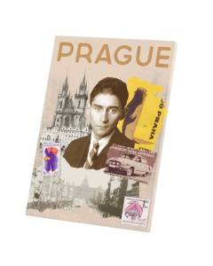 Tableau Décoratif  Prague Collage Voyage Tchéquie Carte Postale (40 cm x 56 cm)