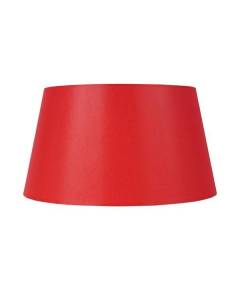 TAMBOUR 45-Abat-jour conique tissu  tambour rouge 1 ampoule E27 Style: urbain D45xH30cm