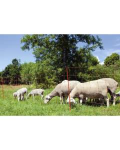 Kerbl Filet pour moutons OviNet électrifiable - Longueur 50 m - Hauteur 90 cm - 14 piquets