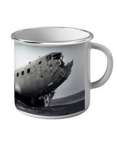 Mug Emaillé Métal crash avion solheimasandur islande 1964