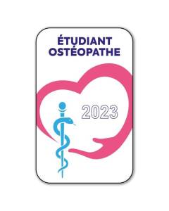 Autocollant Sticker - Vignette Caducée 2023 pour Pare Brise en Vitrophanie - V1 Étudiant Ostéopathe