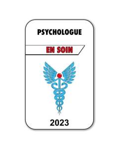 Autocollant Sticker - Vignette Caducée 2023 pour Pare Brise en Vitrophanie - V3 Psychologue