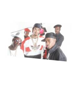 Tableau Décoratif  Public Enemy Hip Hop Rap Photo Vintage 90's Retro Style (53 cm x 30 cm)