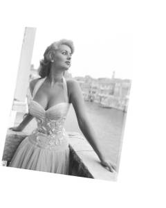 Tableau Décoratif  Photo de Star Célébrité Sophia Loren Actrice Vieux Cinéma Original 5  (40 cm x 46 cm)