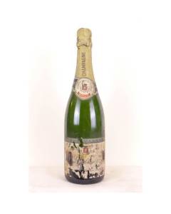 champagne moussé-galoteau et fils brut (étiquette abîmée non millésimé années 1970 à 1980) pétillant années 70 - champagne