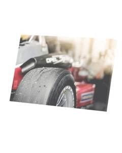 Tableau Décoratif  Formule 1 Focus sur Roue Avant Sport Automobile  (45 cm x 30 cm)