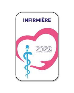 Autocollant Sticker - Vignette Caducée 2023 pour Pare Brise en Vitrophanie - V1 Infirmière