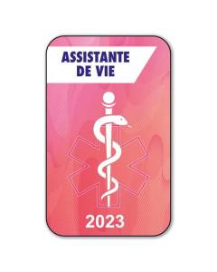 Autocollant Sticker - Vignette Caducée 2023 pour Pare Brise en Vitrophanie - V7 Assistante de Vie  Assistante De Vie