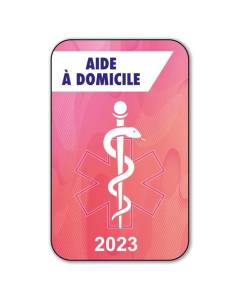 Autocollant Sticker - Vignette Caducée 2023 pour Pare Brise en Vitrophanie - V7 Aide à Domicile