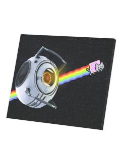 Tableau Décoratif  Nyan Cat Positive (47 cm x 40 cm)