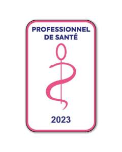 Autocollant Sticker - Vignette Caducée 2023 pour Pare Brise en Vitrophanie - V6 Professionnel de Santé  Professionnel De Santé