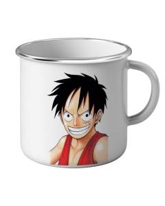 Mug Emaillé Métal One Piece Luffy No Hat Manga Anime