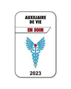 Autocollant Sticker - Vignette Caducée 2023 pour Pare Brise en Vitrophanie - V3 Auxiliaire de Vie  Auxiliaire De Vie