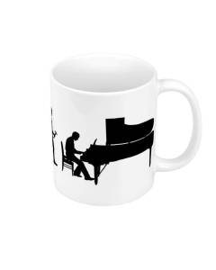 Mug Céramique Evolution Piano Musique Instrument Musicien