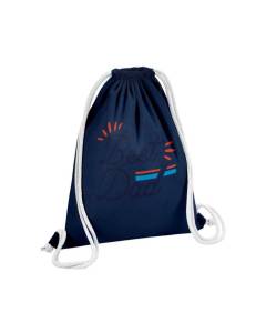 Sac de Gym en Coton Bleu The Best Dad Ever Papa Père Famille Cadeau 12 Litres