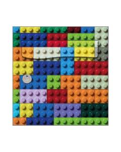 Autocollant Sticker Décoration Boîte aux lettres Brique LEGO Multicouleurs  Face Avant