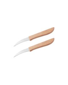 Lot de 2 couteaux de cuisine éplucheur manche en bois Nirosta 9920450