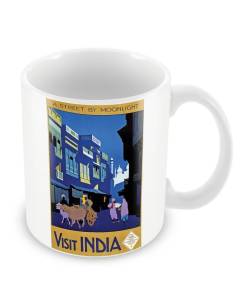 Mug Visit India Inde Travel Voyage Original Vintage