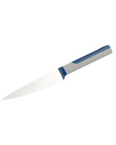 Couteau de cuisine - Tasty - 23 cm - lame crantée - acier inoxydable - thermoplastique