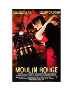 MOULIN ROUGE Affiche Cinéma Originale Roulée Petit format 53x40cm Movie Poster Nicole Kidman