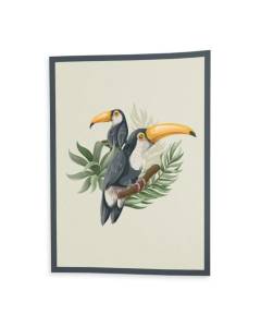 Affiche Poster Toucan Perché Arbre Tropical Exotique Jungle Oiseau 42cm x 59cm