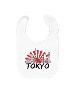 Bavoir en coton bio pour bébé - FABULOUS - Tokyo Minimalist - Blanc - Mixte - A partir de 0 mois