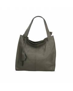 OH MY BAG Sac à main cabas femme fille en cuir porté épaule vert 34x31x10 cm à la mode tendance