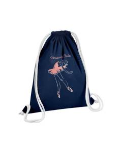 Sac de Gym en Coton Bleu Danseuse Etoile Illustration Ballet Dessin 12 Litres
