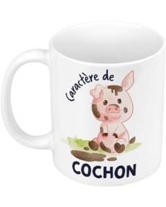 Mug Céramique Caractère de Cochon Humour Expression