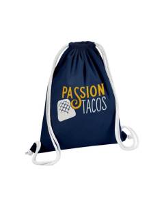 Sac de Gym en Coton Bleu Passion Tacos Street Food O'Tacos French 12 Litres