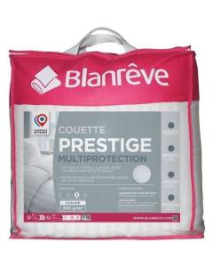Couette 240x260 cm BLANREVE PRESTIGE Multiprotection - 100% Polyester - 2 Personnes - Satin rayé