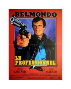LE PROFESSIONNEL Affiche Cinéma Originale Pliée Petit format 53x40cm Movie Poster JEAN PAUL BELMONDO Ressortie 1990