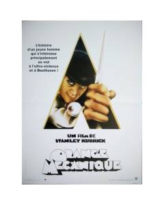 ORANGE MECANIQUE A Clockwork Orange Affiche Cinéma Originale Pliée Petit format 52x39cm Movie Poster R1990
