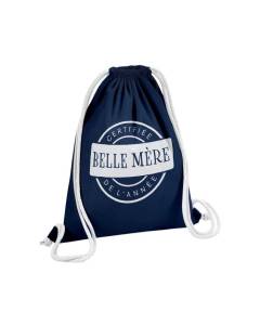 Sac de Gym en Coton Bleu Certifiée Belle-Mère de l'Année Belle-Maman 12 Litres