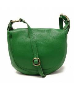 OH MY BAG Sac bandoulière Cuir porté bandoulière et de travers femmes en véritable cuir fabriqué en Italie - modèle Citizen Vert