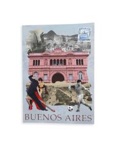 Affiche Poster Buenos Aires Collage Voyage Carte Postale Argentine 91cm x 128cm