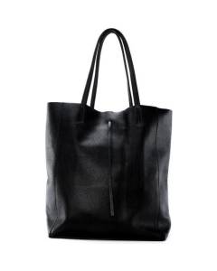 OH MY BAG Sac à main femme en cuir Nice porté épaule noir 38x41x15 cm