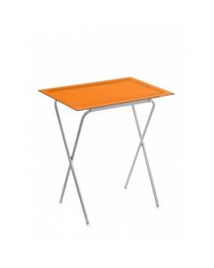 ADA, Table d'appoint pliable avec plateau amovible Orange