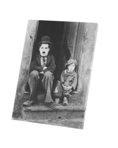 Tableau Décoratif  Photo de Star Célébrité Charlie Chaplin Acteur Vieux Cinéma Original 1  (60 cm x 82 cm)