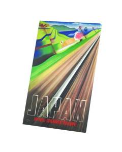 Tableau Décoratif  Japan Railways Train Travel Voyage Retro Vintage Japon (60 cm x 96 cm)