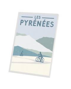 Tableau Décoratif  Les Pyrénées Vélo France Cyclisme Tour Montagnes (60 cm x 85 cm)