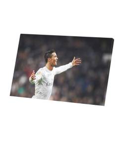 Tableau Décoratif  Cristiano Ronaldo CR7 Madrid Football Star Celebration (47 cm x 30 cm)