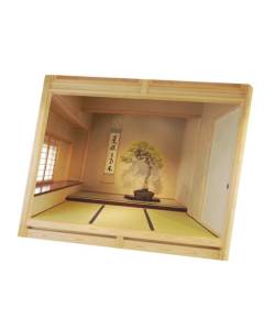 Tableau Décoratif  Interieur Japonais Bonsai Tatami Decoration Minimalisme Art (80 cm x 60 cm)